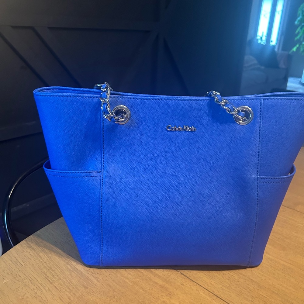 Calvin Klein Royal Blue Tote Bag